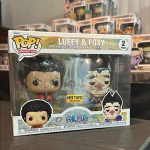 Funko Pop! Animation Luffy & Foxy Figures Set